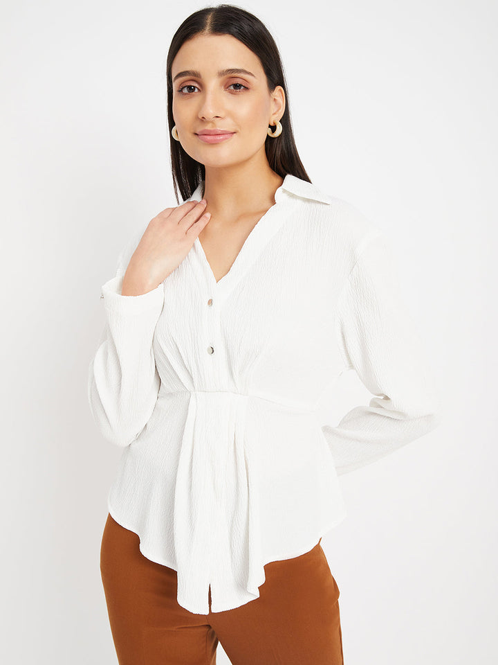 Front Button Shirt Top