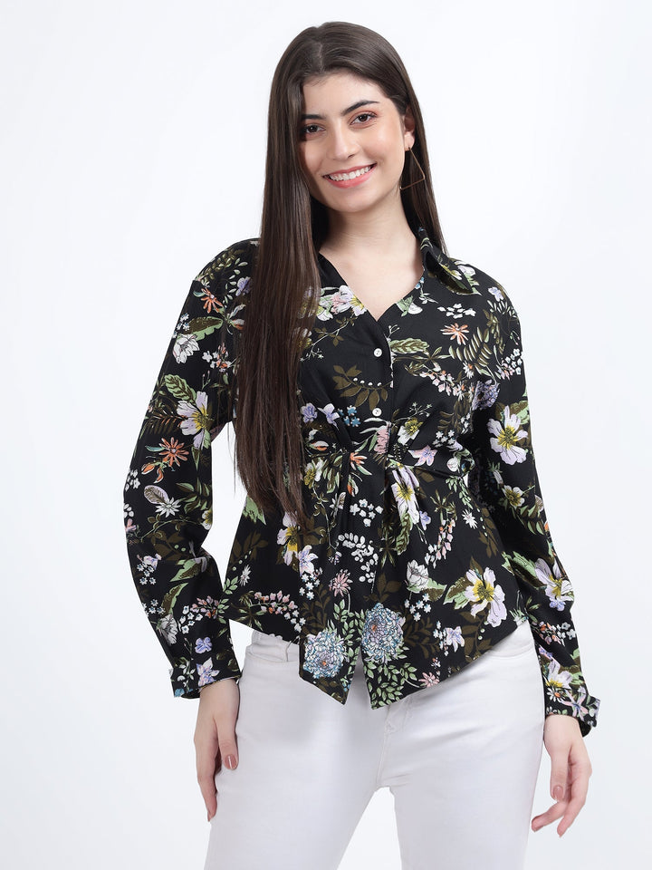 Front Button Shirt Top