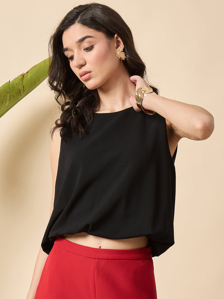 SLEEVELESS BALLOON TOP