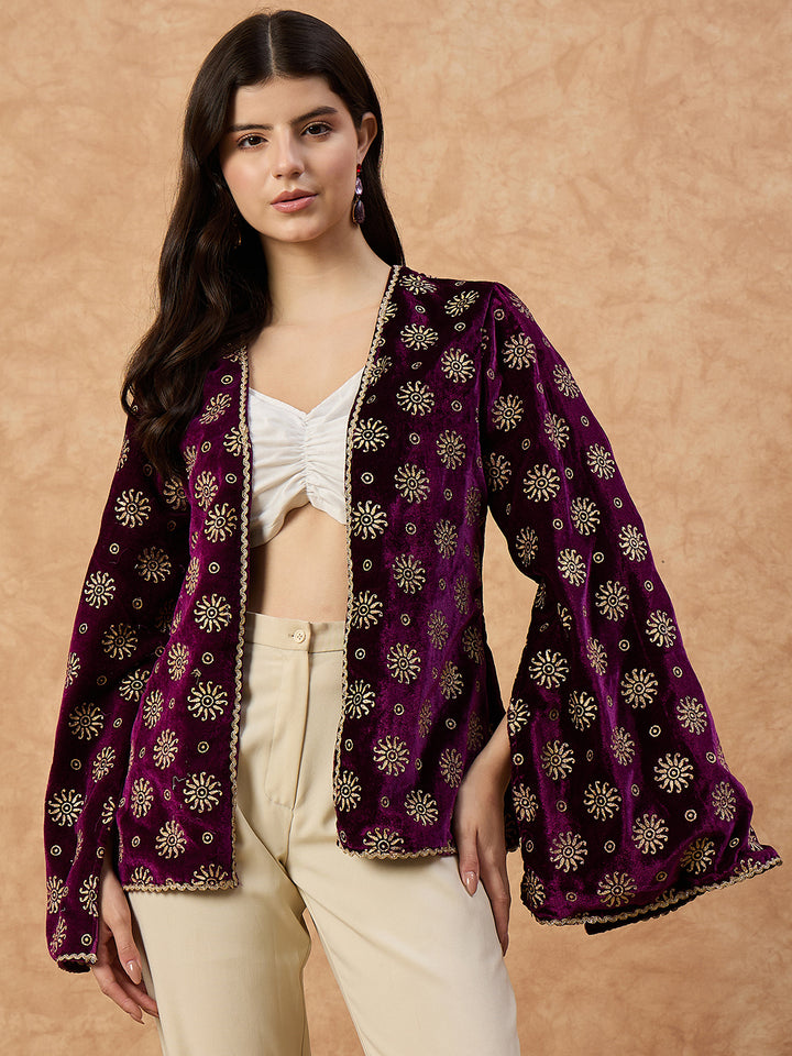 Women’s Wine Velvet  Cape