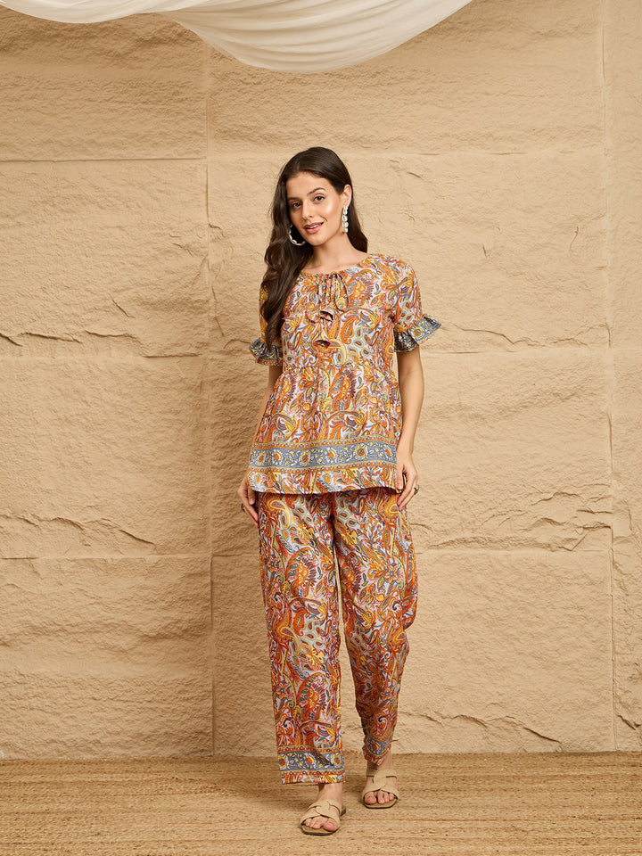 Printed Cotton Co-ord Set