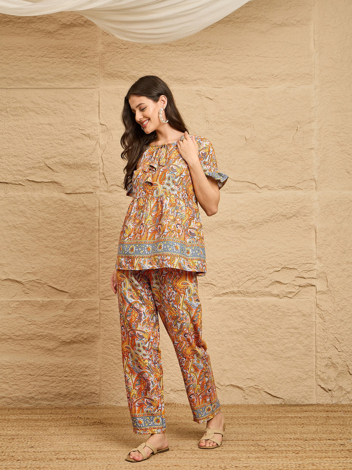 Printed Cotton Co-ord Set