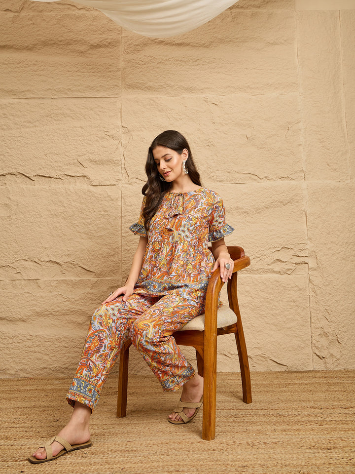 Printed Cotton Co-ord Set