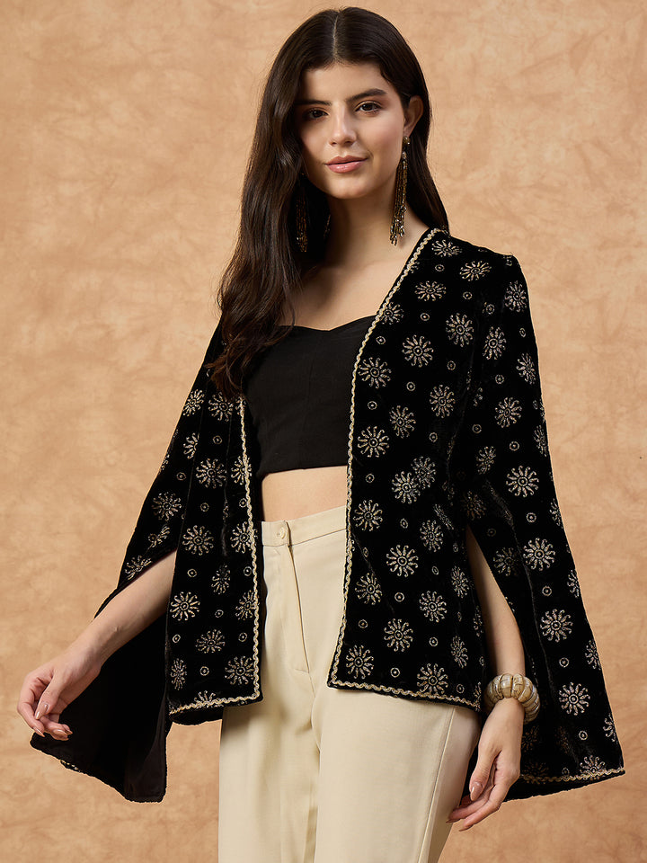 Women’s Wine Velvet  Cape