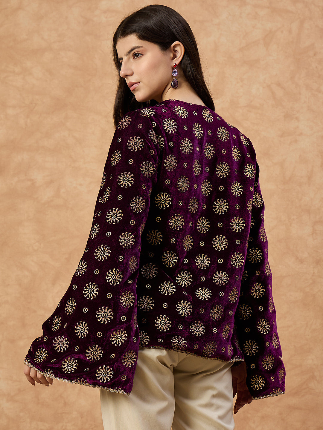 Women’s Wine Velvet  Cape