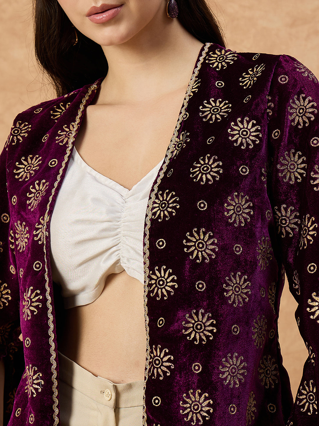 Women’s Wine Velvet  Cape