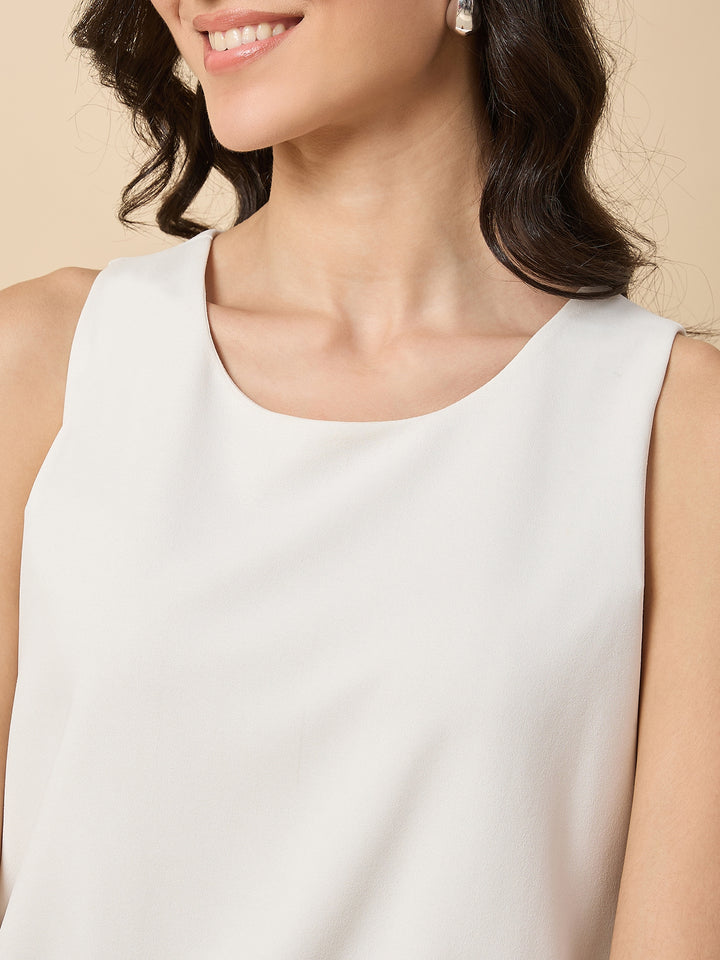 SLEEVELESS BALLOON TOP