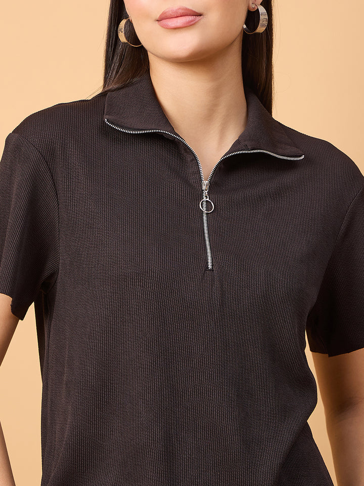 Drop shoulder cotton blend T shirt  with trousers Co-ord set