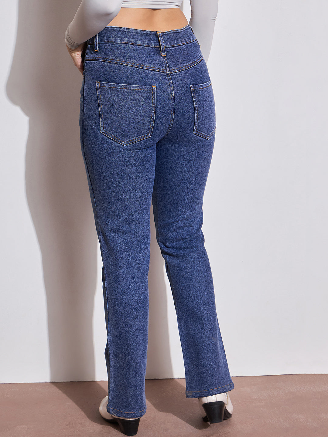 Slim Bootcut High-Rise Jeans